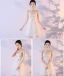 Abordable Champagne Robe Demoiselle D'honneur 2018 Princesse Sans Manches Noeud Ceinture Courte Volants Dos Nu Robe Pour Mariage