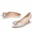 Elegant White Rhinestone Wedding Shoes 2022 5 cm Stiletto Heels Pointed Toe Wedding Pumps High Heels