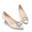 Minimalistische Witte Rhinestone Bruidsschoenen 2025 5 cm Naaldhakken / Stiletto Spitse Neus Huwelijk Pumps Hoge Hakken