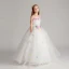 Flower Fairy Artificial Flowers White Wedding Party Dresses 2017 Ball Gown Spaghetti Straps Sleeveless Appliques Flower Floor-Length / Long Ruffle Flower Girl Dresses