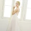 Chic / Beautiful Beach Wedding Dresses 2017 Lace Appliques Flower Bow Sash Backless Rhinestone Pearl V-Neck Sleeveless Floor-Length / Long Champagne Sheath / Fit