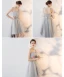 High Low Grey Bridesmaid Dresses 2018 A-Line / Princess Bow Sash Asymmetrical Ruffle Backless Wedding Party Dresses