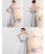 High Low Grey Bridesmaid Dresses 2018 A-Line / Princess Bow Sash Asymmetrical Ruffle Backless Wedding Party Dresses