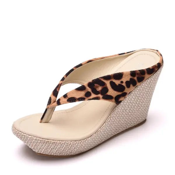 Böhmen Flechten Strand Sommer Schwarz Sandalen Damen 2023 9 cm Keilabsatz Peeptoes Sandalen Damen