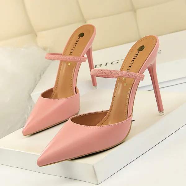 Vintage / Retro Modest / Simple Ivory Casual Womens Shoes High Heels 2022 10 cm Stiletto Heels Pointed Toe Womens Shoes