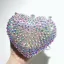 Sparkly Multi-Colors Rhinestone Heart-shaped Evening Party Clutch Bags 2022