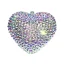 Sparkly Multi-Colors Rhinestone Heart-shaped Evening Party Clutch Bags 2022