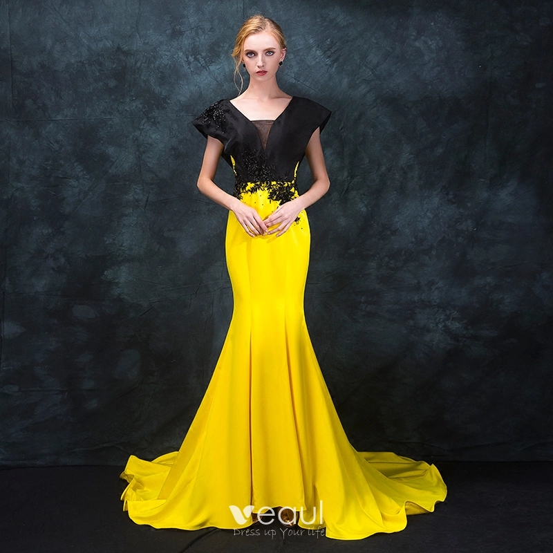 Pretty Yellow Princess Flower Girl Dress With Black Lace Appliques Floor  Length Formal Party And Pageant Gown For Girls From Sexypromdress, $75.38 |  DHgate.Com