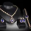 Vintage / Retro Dark Green Rhinestone Prom Earrings Necklace Necklaces 2023