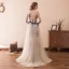 Sexy Champagne Royal Blue Pierced Prom Dresses 2018 A-Line / Princess Scoop Neck Sleeveless Covered Button Beading Sweep Train Ruffle Formal Dresses