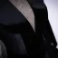 Eleganckie Czarne Przebili Sukienki Wieczorowe 2017 Princessa Wysokiej Szyi Długie Rękawy Szarfa Trenem Kaplica Sukienki Wizytowe