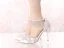 Charmant Weiß Strass Quaste Knöchelriemen Brautschuhe 2023 9 cm Stilettos Spitzschuh Hochzeit Hochhackige