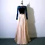 Modern / Fashion Burgundy Prom Dresses 2017 A-Line / Princess Scoop Neck Long Sleeve Appliques Lace Sequins Metal Sash Floor-Length / Long Ruffle Formal Dresses