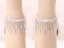 Charmant Weiß Strass Quaste Knöchelriemen Brautschuhe 2023 9 cm Stilettos Spitzschuh Hochzeit Hochhackige