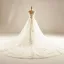 Chic / Beautiful Hall Wedding Dresses 2017 Sequins Beading Pearl Lace Appliques Flower Backless Sleeveless Scoop Neck Cathedral Train White Ball Gown US 14 / UK 18 US 16 / UK 20