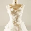 Chic / Beautiful Hall Wedding Dresses 2017 Sequins Beading Pearl Lace Appliques Flower Backless Sleeveless Scoop Neck Cathedral Train White Ball Gown US 14 / UK 18 US 16 / UK 20