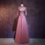 Charming Grey Evening Dresses  2018 A-Line / Princess High Neck 1/2 Sleeves Appliques Flower Embroidered Floor-Length / Long Ruffle Backless Formal Dresses