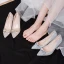 Scintillantes Argenté Chaussure De Mariée 2019 Paillettes Noeud 7 cm Talons Aiguilles À Bout Pointu Mariage Escarpins