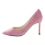 Chic / Beautiful Burgundy Office Pumps 2019 Leather Suede 8 cm Stiletto Heels Pointed Toe Pumps