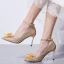 Sparkly Sølv Brudesko 2019 Krystall Paljetter Ankelstropp 9 cm Stiletthæler Spisse Pumps