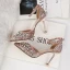 Glitzernden Gold Brautschuhe 2019 Knöchelriemen Strass Pailletten 9 cm Stilettos Spitzschuh Hochzeit High Heels