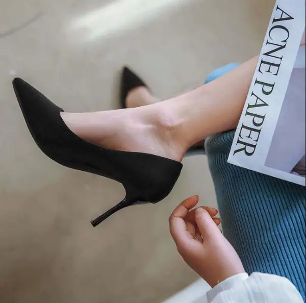 Affordable Office Beige Pumps 2019 7 cm Stiletto Heels Pointed Toe Pumps