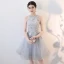 Chic / Beautiful Champagne Homecoming Graduation Dresses 2018 Ball Gown Appliques Lace Scoop Neck Strapless Sleeveless Short Formal Dresses