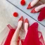 Chinese style Red Lace Flower Wedding Shoes 2021 Leather Rhinestone 9 cm Stiletto Heels Pointed Toe Wedding Pumps High Heels