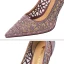Charmant Doré Soirée Escarpins 2019 Faux Diamant 9 cm Talons Aiguilles À Bout Pointu Escarpins