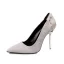 Stilig Brun Casual Pumps 2019 Mocka Nit 10 cm Stilettklackar Spetsiga Pumps