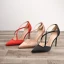 Affordable Black Evening Party Womens Sandals 2020 X-Strap 10 cm Stiletto Heels Pointed Toe Heels