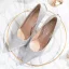 Charming Silver Glitter Wedding Shoes 2020 Rhinestone 10 cm Stiletto Heels Pointed Toe Wedding Pumps