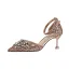 Błyszczące Srebrny Cekiny Wieczorowe Wysokie Obcasy 2020 Rhinestone 6 cm Szpilki Szpiczaste Buty Damskie