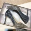Scintillantes Doré Cuir Chaussure De Mariée 2020 Paillettes 9 cm Talons Aiguilles À Bout Pointu Escarpins