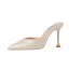 Affordable Beige Casual Womens Sandals 2020 9 cm Stiletto Heels Pointed Toe Sandals