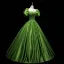 Vintage / Retro Ball Gown Green Satin Prom Dresses 2021 Square Neckline Short Sleeve Backless Floor-Length / Long Formal Dresses