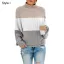 Comfortable Fall Winter Orange Casual Knitting Sweaters 2021 Cotton Loose High Neck Long Sleeve Women Tops