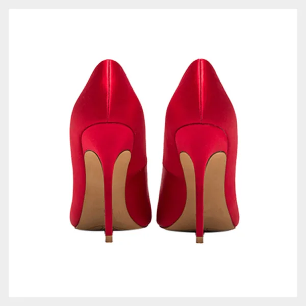 Enkla Gul Casual Pumps 2020 10 cm Stilettklackar Spetsiga Pumps