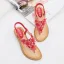 Bohême Chic / Belle Beige Désinvolte Cristal Pantoufle & Tongs 2020 En Dentelle Fleur Perle Plat Chaussures Femmes
