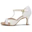 Vintage / Retro Red Prom Latin Dance Shoes 2021 7 cm Stiletto Heels T-Strap Open / Peep Toe Womens Sandals High Heels