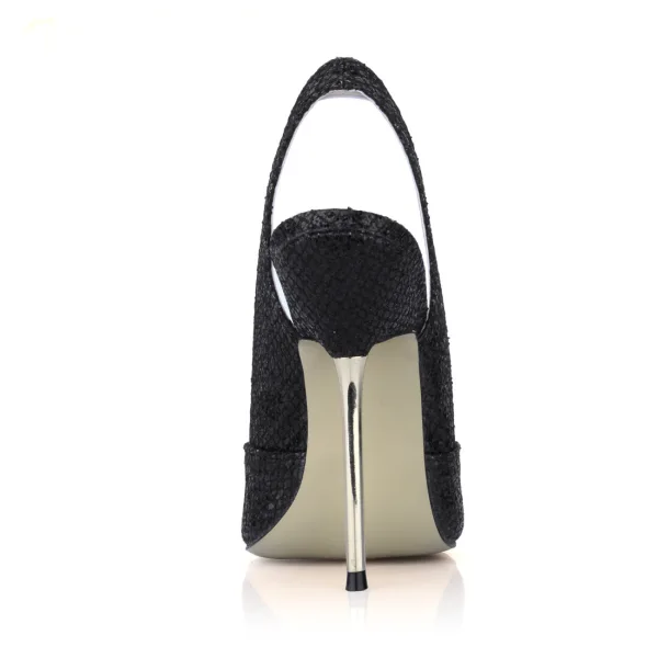 Chic / Belle Argenté Paillettes Slingbacks Sandales Femme 2020 11 cm Talons Aiguilles Peep Toes / Bout Ouvert Sandales