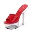 Sexy Black Rave Club Womens Sandals 2020 Patent Leather 15 cm Stiletto Heels Open / Peep Toe Sandals