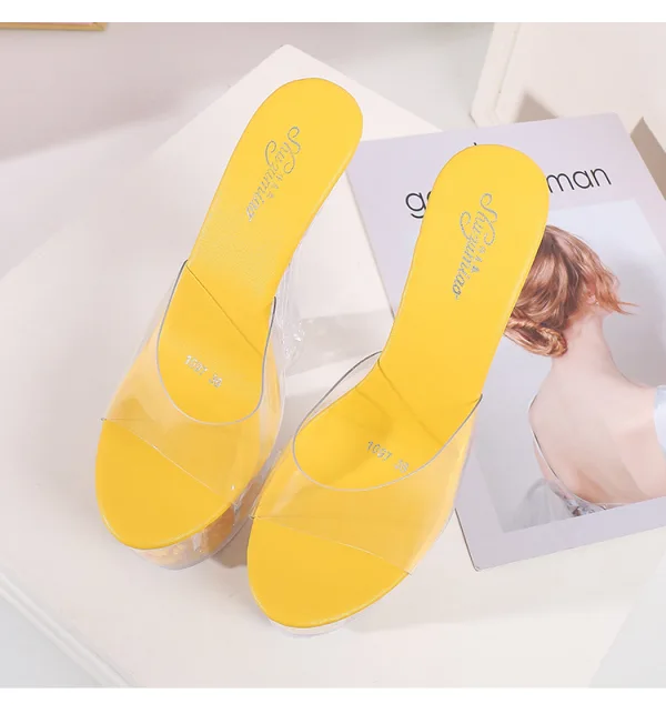 Chic / Belle Blanche Jardin / Extérieur Cristal Sandales Femme 2020 17 cm Talons Épais Peep Toes / Bout Ouvert Sandales