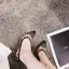 Chic / Beautiful Black Summer Casual Pumps 2018 Leather Spotted 10 cm Stiletto Heels Pointed Toe Pumps