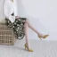 Chic / Beautiful Beige Street Wear Suede Slingbacks Womens Sandals 2020 10 cm Stiletto Heels Pointed Toe Sandals