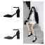 Sexy Brown Summer Street Wear Womens Sandals 2020 Suede Ankle Strap 8 cm Thick Heels Pointed Toe Sandals