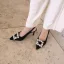Chic / Beautiful Yellow Bridesmaid Slingbacks Womens Sandals 2020 Suede Rhinestone 10 cm Stiletto Heels Pointed Toe Sandals