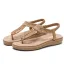 Piękne Czarne Plaża Płaskie Pantofle & Klapki 2020 Rhinestone Peep Toe Buty Damskie