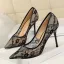 Fine Elfenben Brudesko 2018 Blonder 10 cm Stiletthæler Spisse Bryllup Pumps