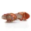 Bohemia Orange Street Wear Summer Womens Sandals 2020 Beading 9 cm Wedges Open / Peep Toe Sandals